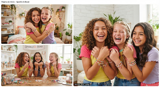 Amigas con sus pulseras